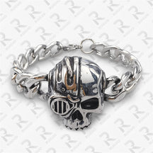 Amazon Vintage Celtic Knot Skull Stainless Steel Cuban Bracelet Cross Punk Men's Jewelry, Popular