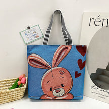 Foreign Trade Ethnic Style Retro Portable Canvas Bag Large Embroidery Shopping Fashion Shoulder Women's Bag New Matai Tote Bag