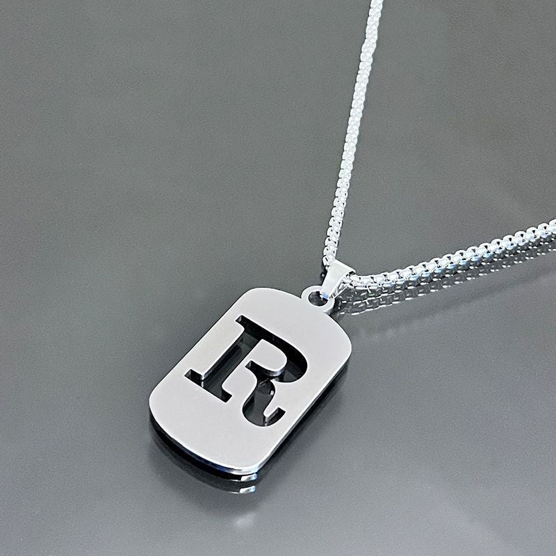 Hot-selling High-end Hollow Letter Titanium Steel Necklace Men's and Women's Clothing Stainless Steel Accessories Niche Jewelry Wholesale