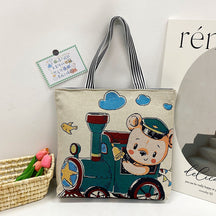 Foreign Trade Ethnic Style Retro Portable Canvas Bag Large Embroidery Shopping Fashion Shoulder Women's Bag New Matai Tote Bag