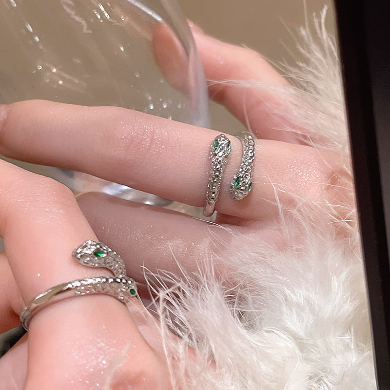 Korean Light Luxury High-end Zircon Pearl Ring Women's Retro Niche Design Bow Ring Ring Open Jewelry