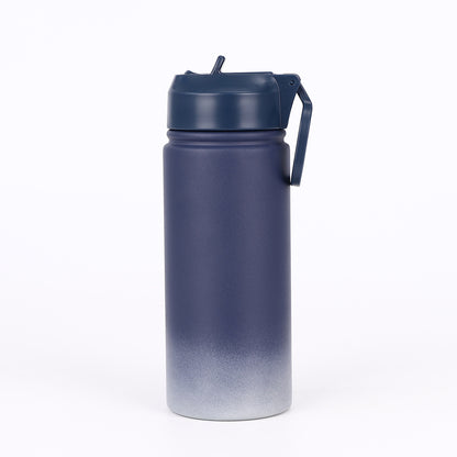 Stainless Steel Thermos Cup High Value Outdoor Sports Water Cup Gradual Change Color Car Space Pot Can Be Customized Logo