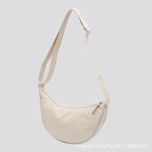 Shoulder Bag Japanese Bag Autumn Women's 2025 New Messenger Bag Versatile Underarm Bag Moon Tooth Bag Fashion Dumpling Bag