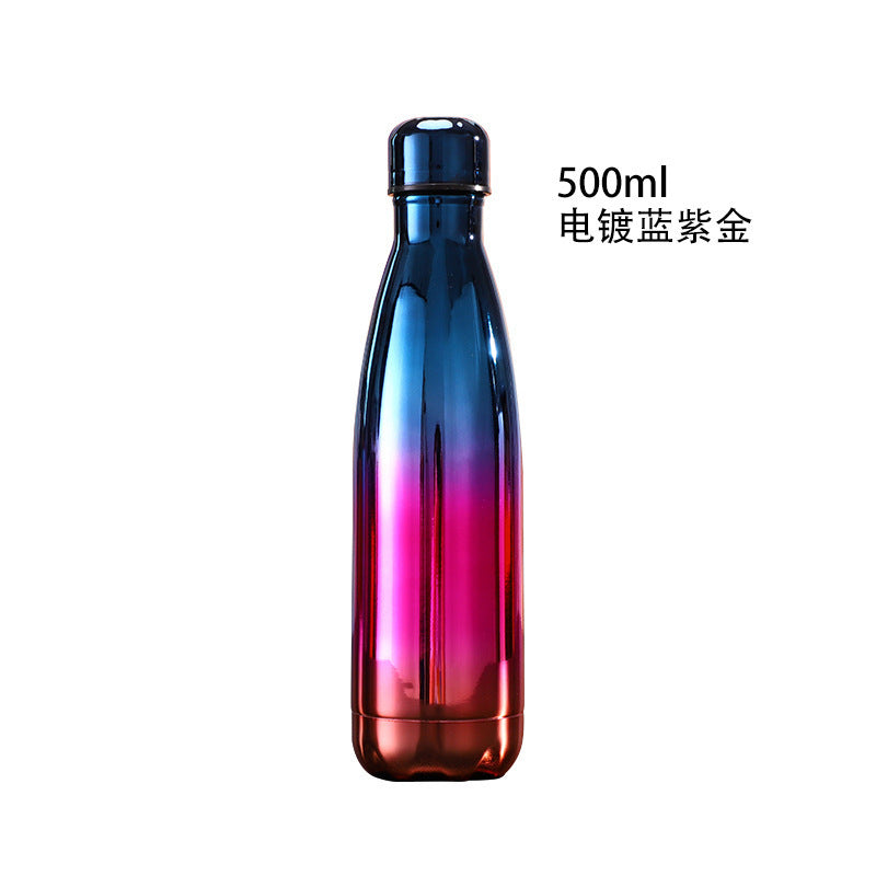 Source Factory Cross-border Exclusive Supply of Amazon 304 Stainless Steel Sports Kettle Gift Cup Coke Bottle Thermos Cup