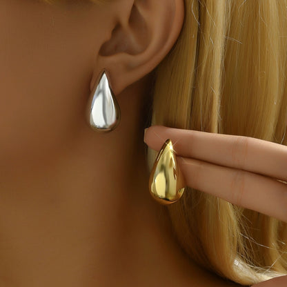 Hot-selling Environment Popular Design Sense Chubby Water Drop Earrings Simple Fashion Acrylic Earrings Ear Jewelry