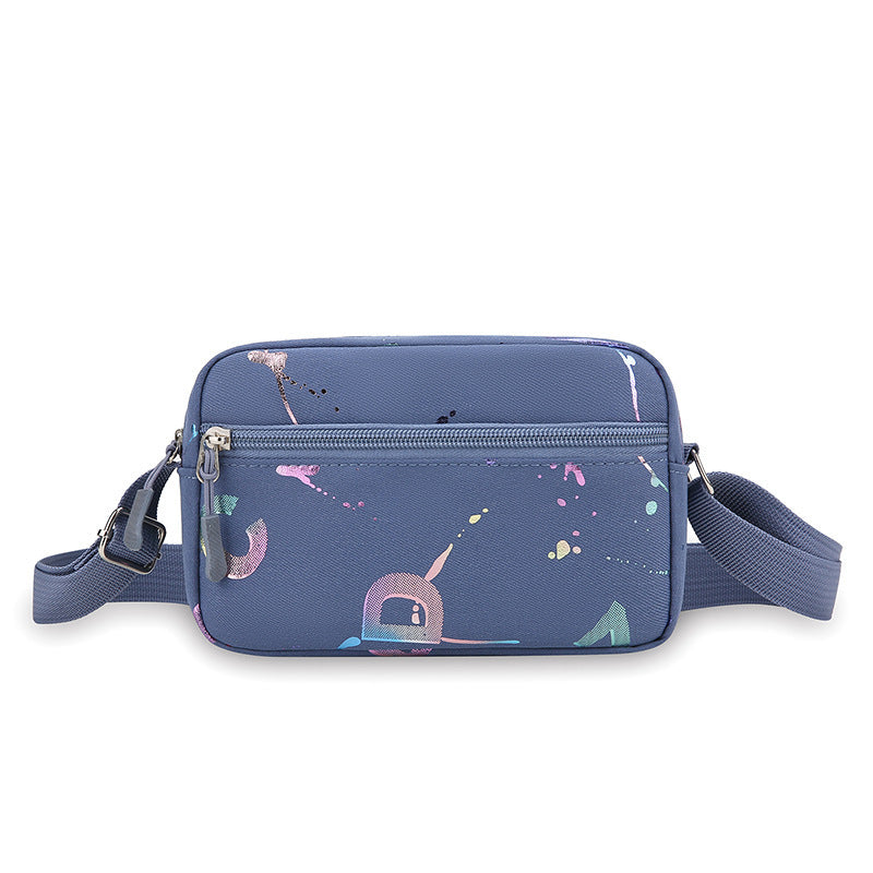 New Trendy Fashion Sports Mobile Phone Bag Casual Shoulder Bag Women's Messenger Bag Lightweight Waterproof Nylon Small Bag Women's Bag