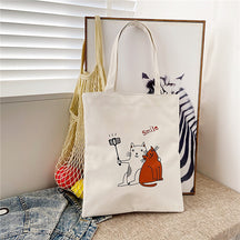 Canvas Bag Female Student Korean Version Large Capacity Simple Shoulder Bag Handbag To Picture Wholesale