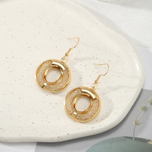 XP17 Exquisite Super Flash Mesh Yarn Zircon Earrings Women's Ins Trendy Light Luxury Niche High-end Design Pendant Stud Earrings