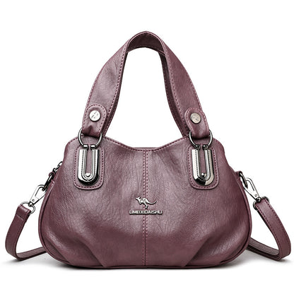 Hot-selling Handbag Large-capacity European and American Style Middle-aged Mother Bag Multi-compartment Shoulder Messenger Bag Cross-border Wholesale