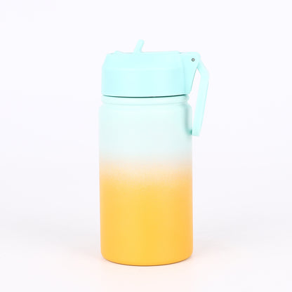 Stainless Steel Thermos Cup High Value Outdoor Sports Water Cup Gradual Change Color Car Space Pot Can Be Customized Logo