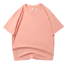 210G Pure Cotton T-shirt Round Neck Solid Color Men's and Women's Same Bottoming Shirt Half-sleeved Spot Short-sleeved T-shirt Casual Summer