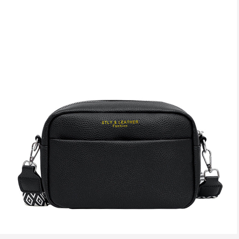Foreign Trade Cross-border New Women's Bags Women's Wide Shoulder Straps Fashionable and Simple Commuting Casual Shoulder Messenger Bag Small Square Bag