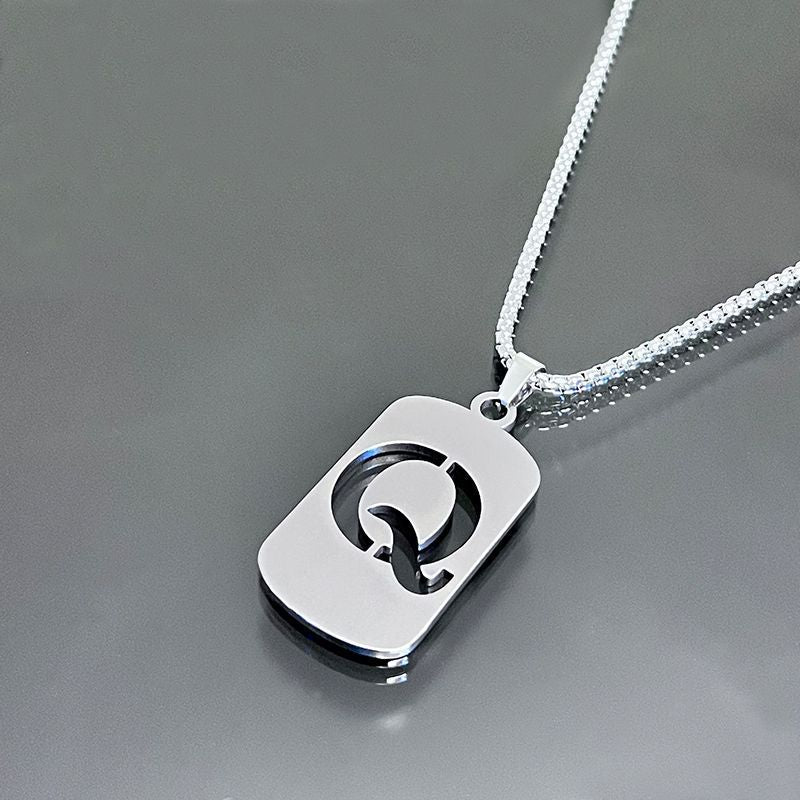 Hot-selling High-end Hollow Letter Titanium Steel Necklace Men's and Women's Clothing Stainless Steel Accessories Niche Jewelry Wholesale