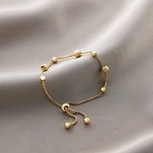 Warm Jian Does Not Fade Cross-border Hot-selling Titanium Steel Bracelet Women's Five-leaf Clover with Diamonds Ins Wind Personality 18K Vacuum Plating