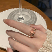 Hot-selling Micro-inlaid Zircon Wrapped Snake Ring Women's Niche Design Sense Fashion Personality Index Finger Ring