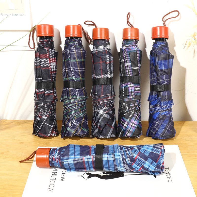 Cross-border Hand-opened Folding Rainbow Umbrella Wholesale Stall Umbrella Men and Women Promotional Umbrella Umbrella Custom Logo Advertising Umbrella