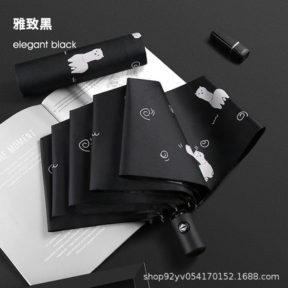 [Special Offer] Manual Vinyl Sunscreen Eye Umbrella UV Protection Women's Three-fold Gift Umbrella Clearance Wholesale