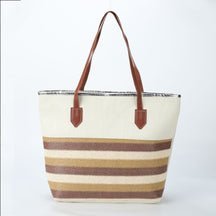 New Cross-border Beach Bag Striped, Foreign Trade Leisure Bag Amazon Armpit Bag Women's Shoulder Bag Women's Canvas Bag