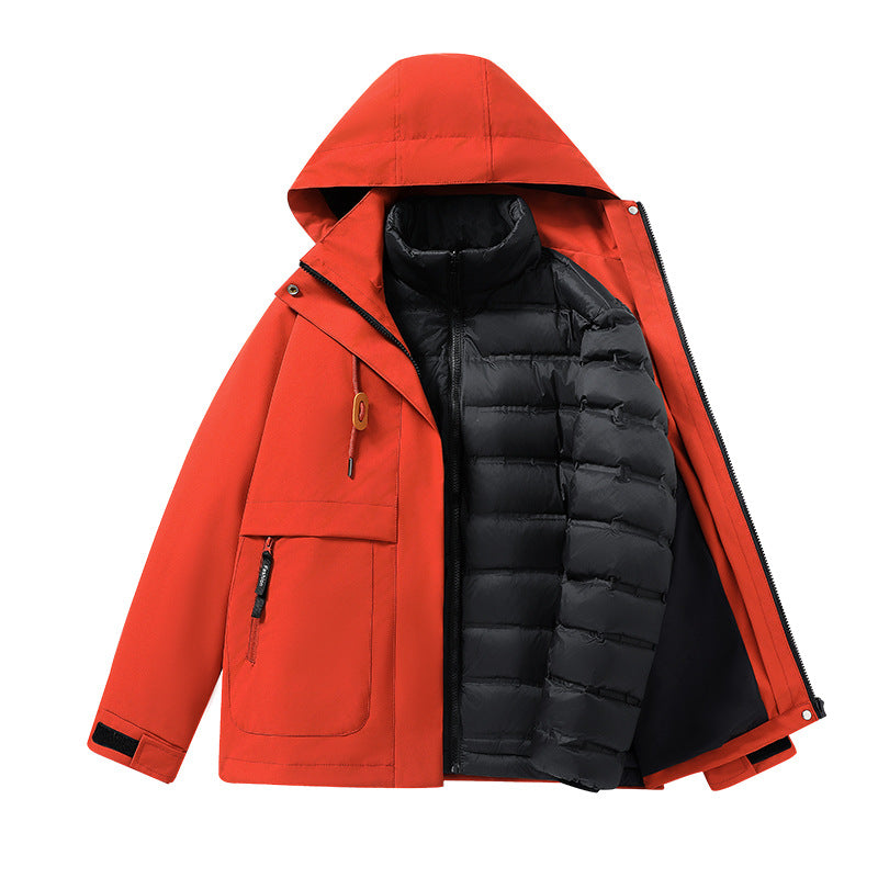 Liu Yifei ,Huang Yimei, The Same Style Spring and Autumn Winter Mountaineering Jacket, Light Three-in-one Windproof Outdoor Jacket for Women