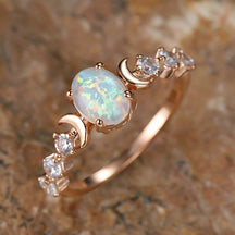 Ring Popular Hot Selling European and American Rings Female Opal Ring Wholesale