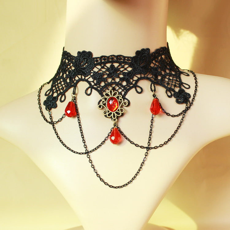 Popular Lace Jewelry, Big-name European and American Hot-selling Lace Necklace, Versatile Neck Chain