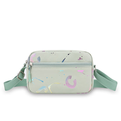 New Trendy Fashion Sports Mobile Phone Bag Casual Shoulder Bag Women's Messenger Bag Lightweight Waterproof Nylon Small Bag Women's Bag