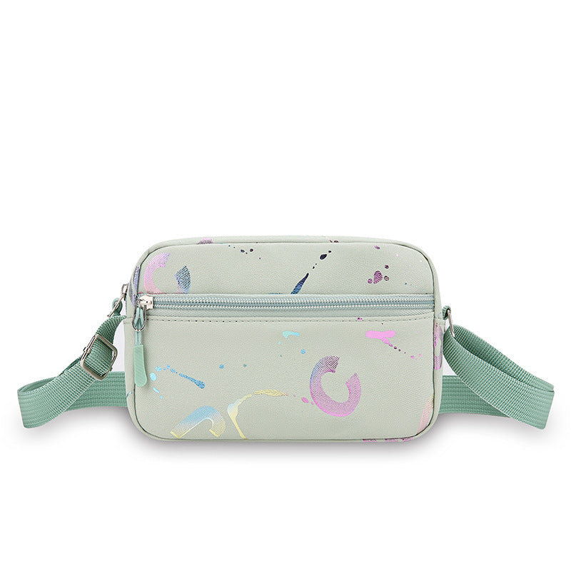 New Trendy Fashion Sports Mobile Phone Bag Casual Shoulder Bag Women's Messenger Bag Lightweight Waterproof Nylon Small Bag Women's Bag