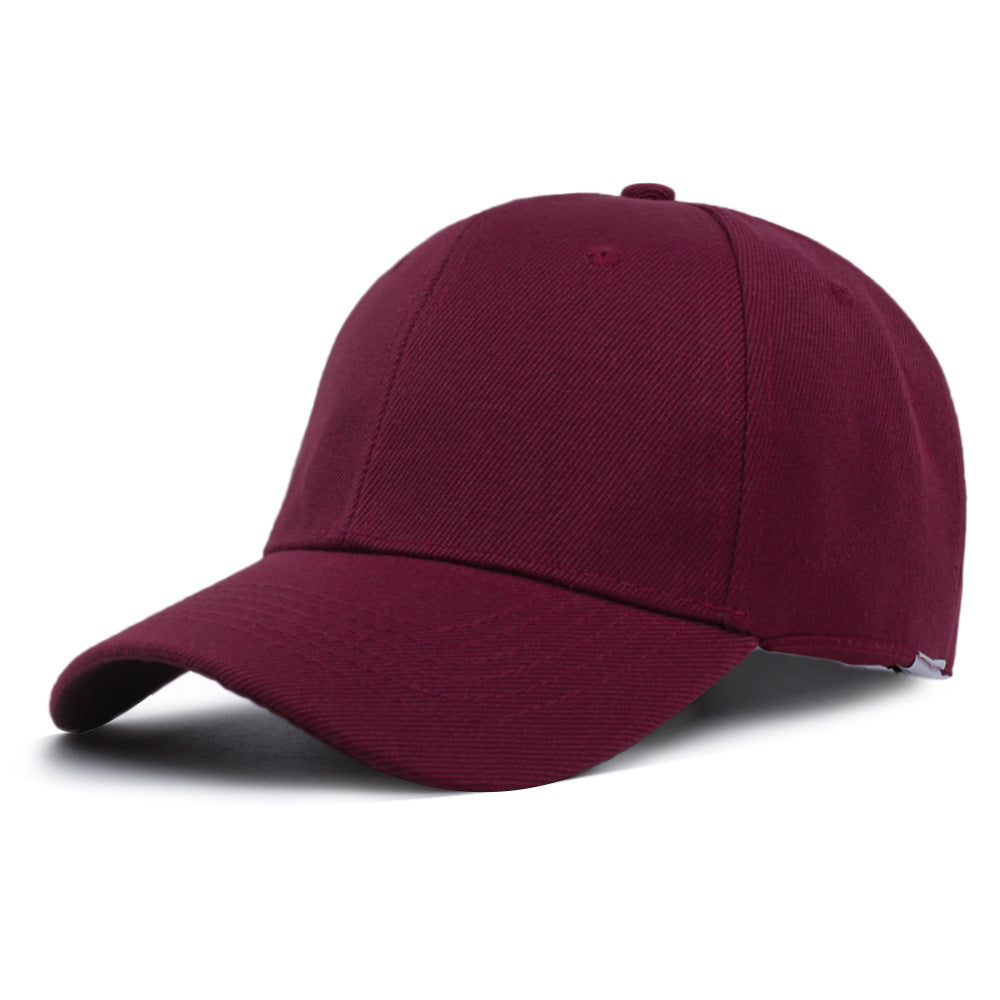 Customized Logo Hat Advertising Promotion Volunteer Cap Female Hair Blue Solid Color Light Board Baseball Cap Men's Wholesale