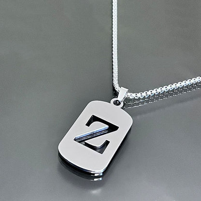 Hot-selling High-end Hollow Letter Titanium Steel Necklace Men's and Women's Clothing Stainless Steel Accessories Niche Jewelry Wholesale