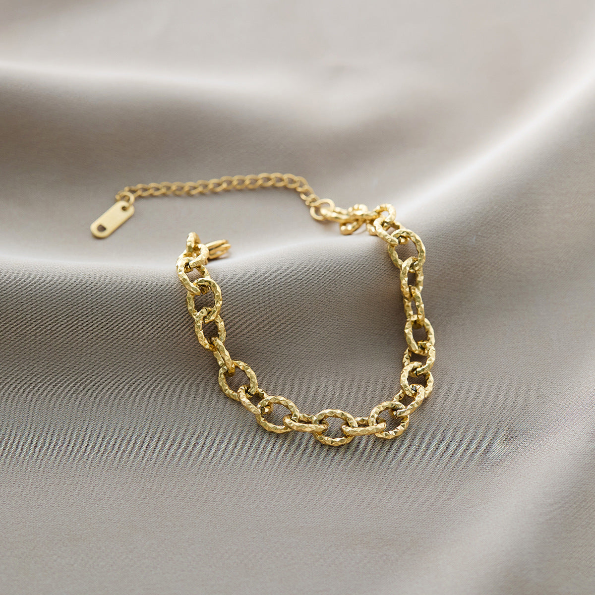 Warm Jian Does Not Fade Cross-border Hot-selling Titanium Steel Bracelet Women's Five-leaf Clover with Diamonds Ins Wind Personality 18K Vacuum Plating
