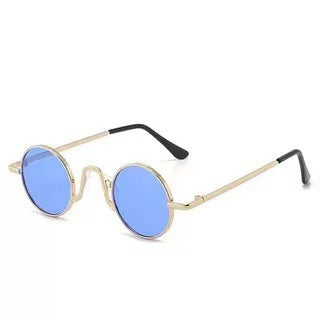 Vintage Hip Hop Sunglasses Small Frame Round Douyin Internet Celebrity Street Shot Mini Small Glasses Funny Sunglasses Small Prince Glasses
