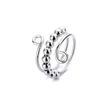 Amazon Explosion, Decompression and Anti-anxiety, Titanium Steel Bead Rotating Ring, Open Bead Ring