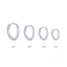 Europe and The United States Hot-selling Models, Circle Diamond Earrings, Earrings, Zircon Ear Buckles, Light Luxury Fashion Earrings, Jewelry