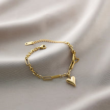 Warm Jian Does Not Fade Cross-border Hot-selling Titanium Steel Bracelet Women's Five-leaf Clover with Diamonds Ins Wind Personality 18K Vacuum Plating