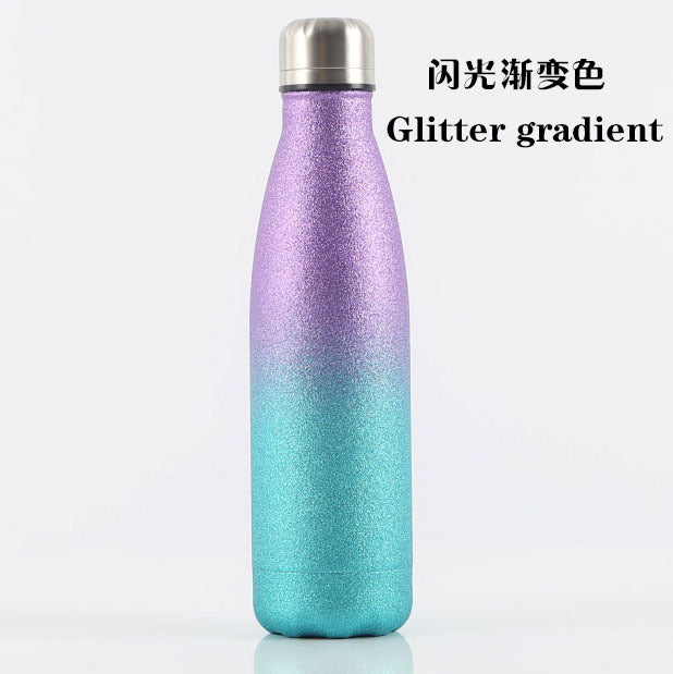 Source Factory Cross-border Exclusive Supply of Amazon 304 Stainless Steel Sports Kettle Gift Cup Coke Bottle Thermos Cup