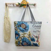 New Gold Silk Single-sided Cloth Bag Foreign Trade Fashion Shoulder Women's Bag Cute Shopping Bag Cross-border Supply Literary Canvas Bag