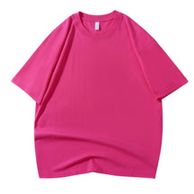 210G Pure Cotton T-shirt Round Neck Solid Color Men's and Women's Same Bottoming Shirt Half-sleeved Spot Short-sleeved T-shirt Casual Summer