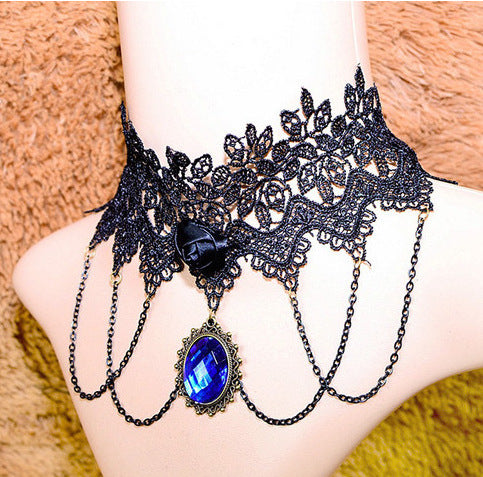 Popular Lace Jewelry, Big-name European and American Hot-selling Lace Necklace, Versatile Neck Chain