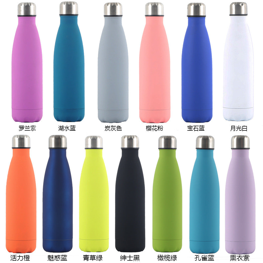 Source Factory Cross-border Exclusive Supply of Amazon 304 Stainless Steel Sports Kettle Gift Cup Coke Bottle Thermos Cup