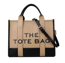 Foreign Trade Cross-border Double-color PU Letter Tote Bag, Fashionable and Versatile Women's Shoulder Messenger Bag Going Out Handbag