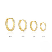 Europe and The United States Hot-selling Models, Circle Diamond Earrings, Earrings, Zircon Ear Buckles, Light Luxury Fashion Earrings, Jewelry
