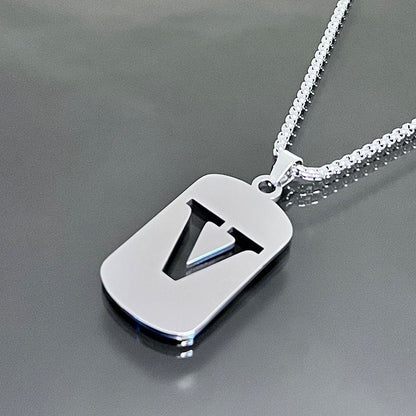 Hot-selling High-end Hollow Letter Titanium Steel Necklace Men's and Women's Clothing Stainless Steel Accessories Niche Jewelry Wholesale
