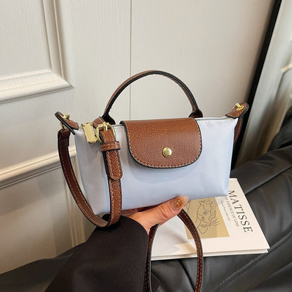 Popular Bag Women 2025 Spring and Summer New High-end Nylon Dumpling Bag Versatile Messenger Canvas Handbag