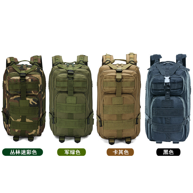 3P Off-road Large-capacity Hiking Backpack Men's Multi-functional Army Camouflage Double Shoulder Sports Outdoor Mountaineering Tactical Backpack