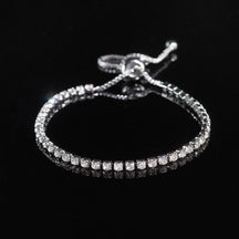 Cross-border Explosive Zircon Tennis Bracelet Adjustable Full Diamond Bracelet Light Luxury High-end Women's Bracelet Jewelry Women