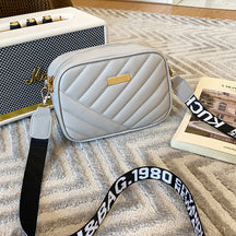 Women's Bag Personalized Embroidery Shoulder Camera Bag Foreign Trade 2025 Korean Version Summer and Autumn New Women's Oblique Span Small Square Bag