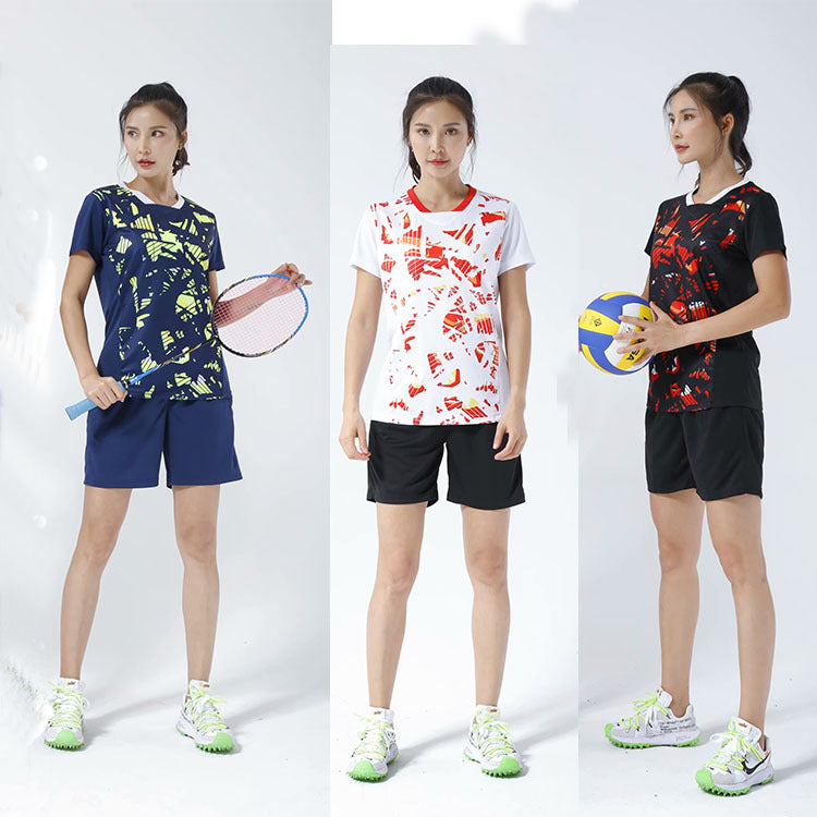 New Couple Breathable Sports Suit Badminton Suit Tennis Volleyball Suit Sports Clothing Sleeveless Suit