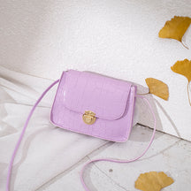 Foreign Trade Wholesale 2021 Trendy Korean Version Fashion Crocodile Pattern Shoulder Women's Bag Bag Mobile Phone Makeup Versatile Messenger Bag