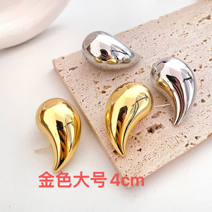 Hot-selling Environment Popular Design Sense Chubby Water Drop Earrings Simple Fashion Acrylic Earrings Ear Jewelry