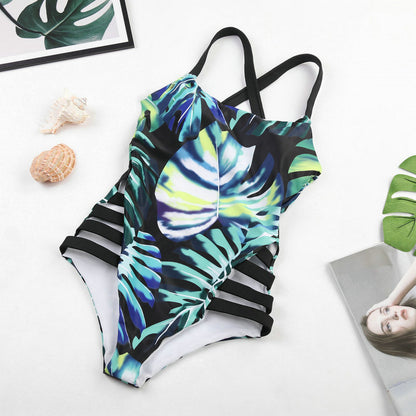 Foreign Trade New Swimsuit Women's European and American Sexy Bikini Bikini One-piece Swimsuit Factory Spot Wholesale